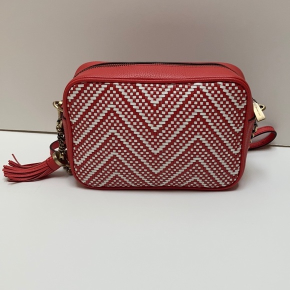 NWT Michael Kors Leather Chevron Crossbody Medium - Picture 3 of 15